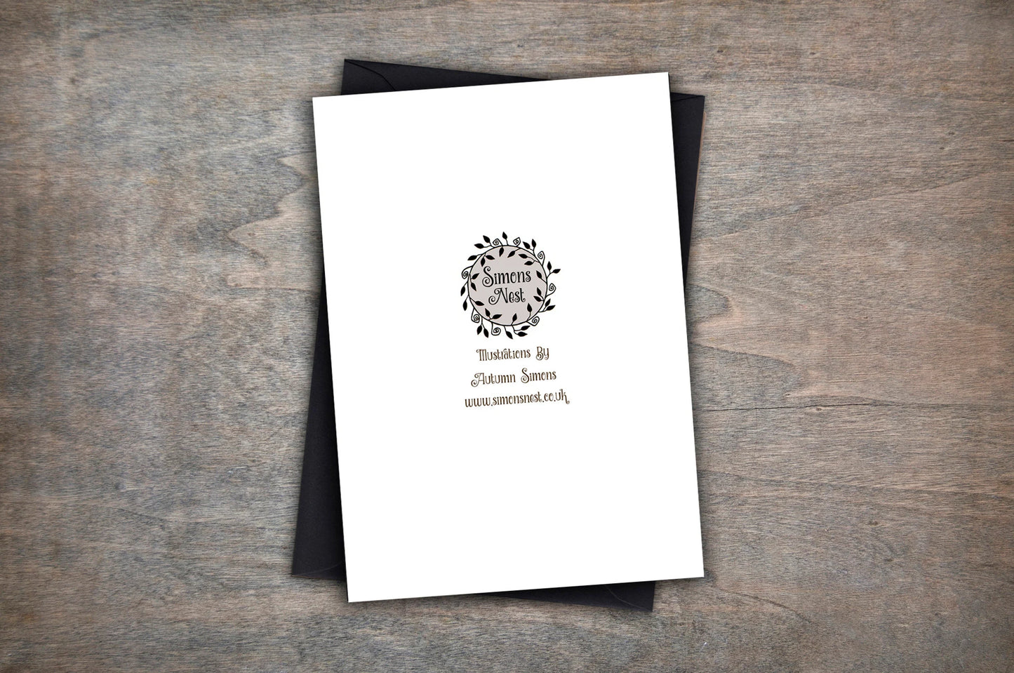 Krampus Shadow Card - Krampus Creepy Christmas Gothic Winter Card - Black Brown Grey Pagan Yuletide Spooky Greetings Card