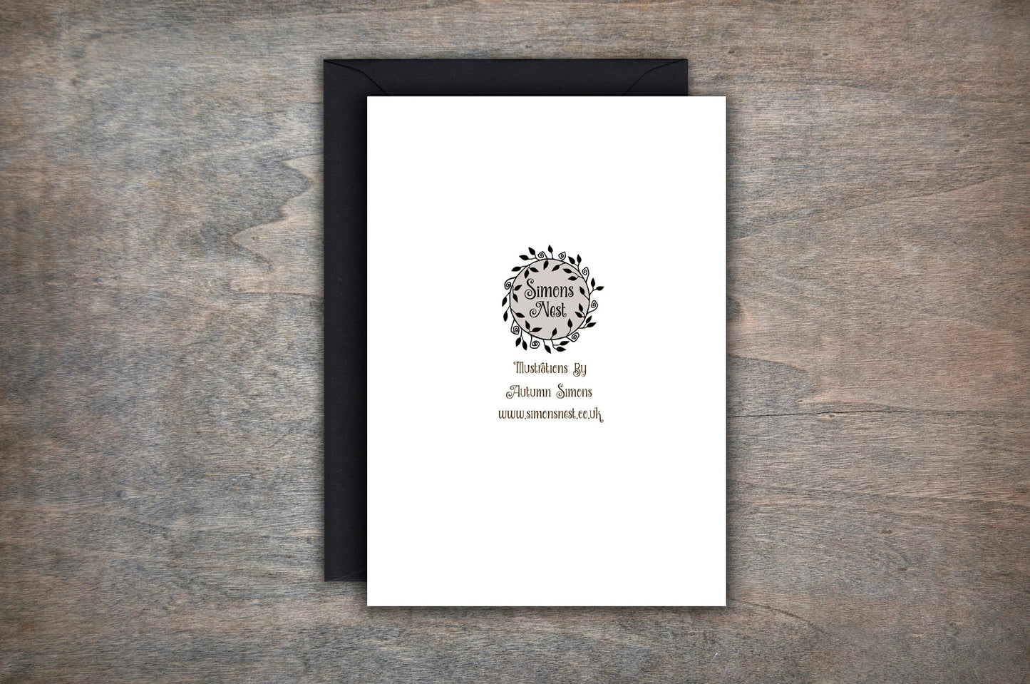 Krampus Shadow Card - Krampus Creepy Christmas Gothic Winter Card - Black Brown Grey Pagan Yuletide Spooky Greetings Card