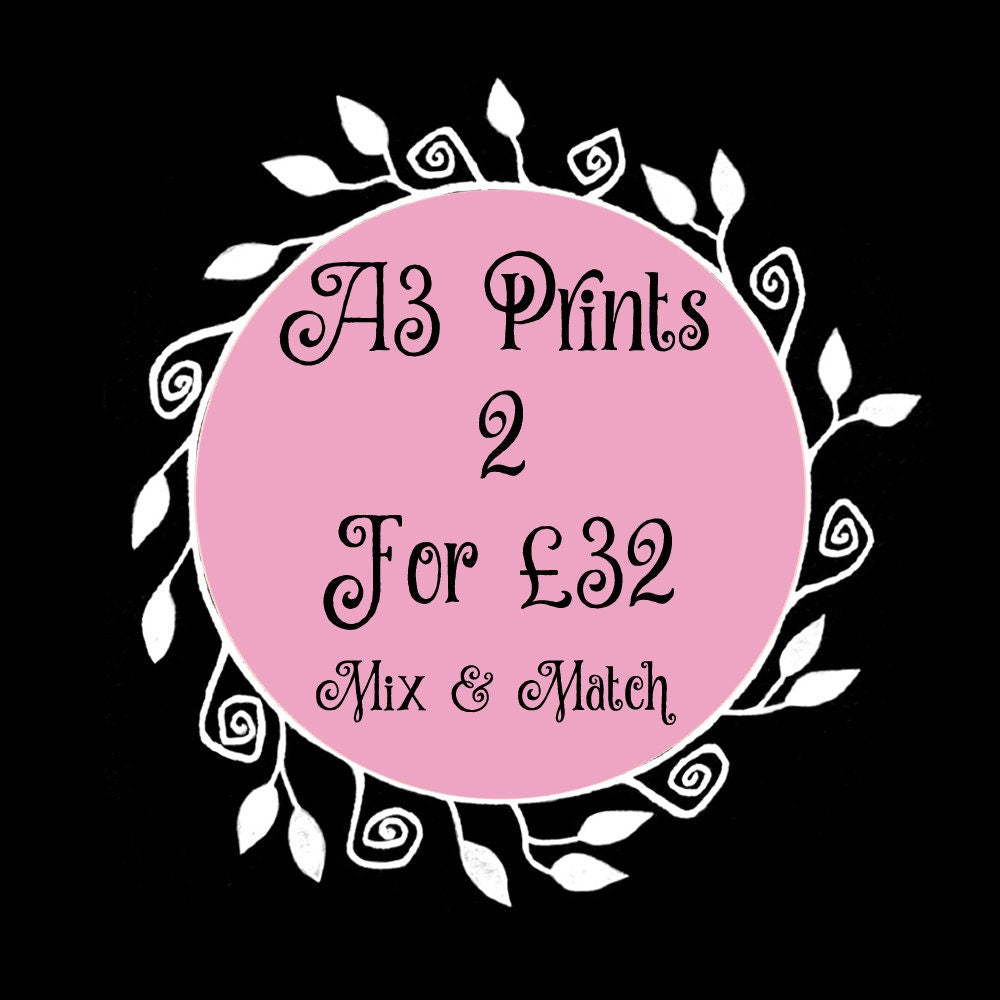 Baked In A Pie Print - A5 - A4 - A3 Gothic Spooky Bakery Watercolour - Brown Pink Purple Whimsical Maggot Pie Art - Gingerbread Love Hearts