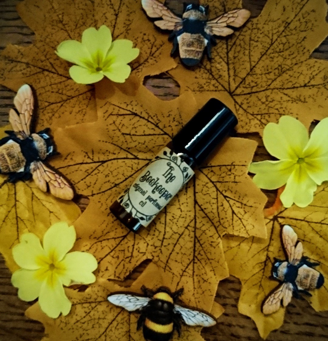 The Beekeeper Original Perfumed Oil - Spring Summer Roll On Fragrance - Jasmine Lily Neroli Ylang Ylang Amber Sweet floral Vegan Oil Blend