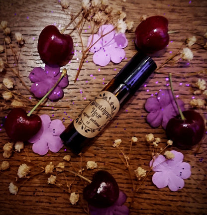 Bewitching Hour Original Perfumed Oil - Romantic Spring Collection Roll On Fragrance - Black Cassis, Rose, Cherry Blossom, Peach, Lily, Neroli, Immortelle Flower, Warm Vanilla & Precious Woods Floral Vegan Oil Blend
