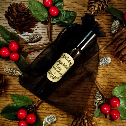 Gingerbread Latte Original Perfumed Oil - Unisex Seasonal Gingerbread, Coffee, Caramel & Vanilla Roll On Fragrance - Spicy Ginger Festive Vegan Oil Blend