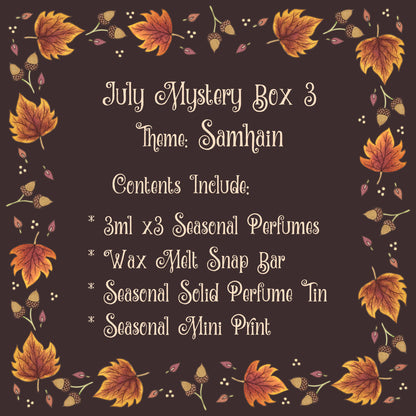 READY TO POST! July Mystery Box 3 - Box Number 14 Theme: Samhain - Limited Edition Spooky & Whimsical Halloween Themed Gift Box