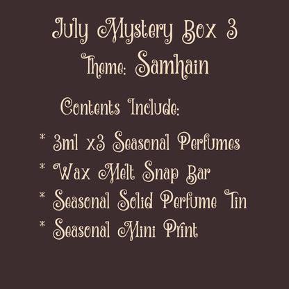 READY TO POST! July Mystery Box 3 - Box Number 14 Theme: Samhain - Limited Edition Spooky & Whimsical Halloween Themed Gift Box