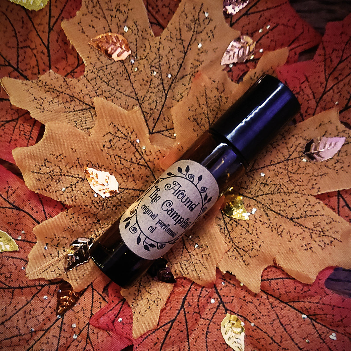 Around The Campfire Original Perfumed Oil - Toasted Marshmallow, Hot Chocolate & Campfire Roll On Fragrance - Smoky & Gourmand Vegan Oil Blend