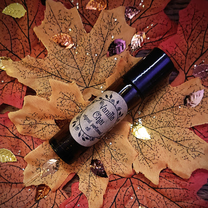 Vanilla Chai Pure Blend Perfumed Oil - Cosy Chai Spices, White Tea & Vanilla Pod Roll On Fragrance - Spicy & Gourmand Vegan Oil Blend