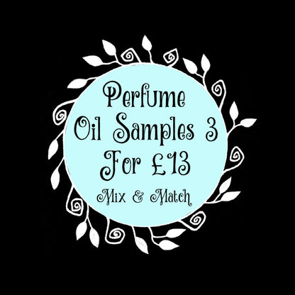 Special Offer! Any 3 Perfume Oil Samples For 13 Pounds  - 3ml Original Perfumed Oil Roll On Fragrances - Custom Set Of Vegan Oil Blends