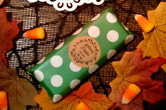 Bobbing Apples Halloween Wax Melt Bar - Toffee Apple Fragranced 5 Segment Wax Melt Bar - Green Red Purple Fruity Vegan Friendly Soy Melt