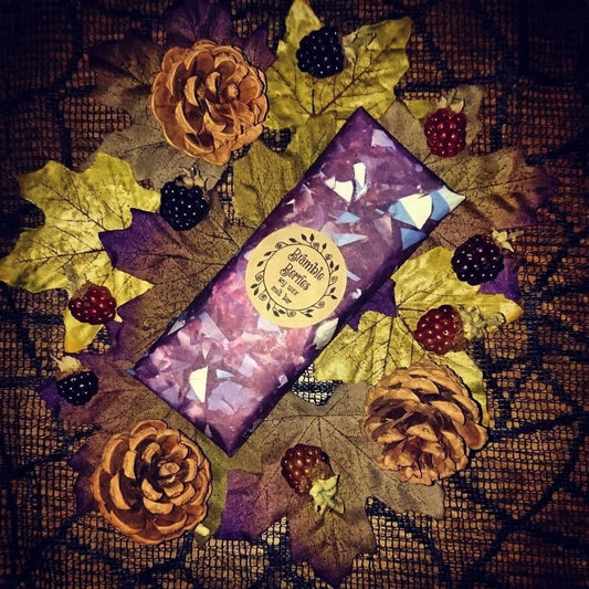 Bramble Berries Wax Melt Bar - Blackberry Cinnamon Spice & Vanilla Pod Fragranced 5 Segment Wax Melts - Cosy Autumn Fall Vegan Soy Melt