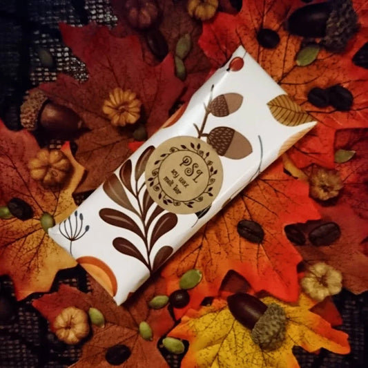 Pumpkin Spice Latte Wax Melt Bar - Pumpkin Spiced Coffee Fragranced 5 Segment Wax Melts - PSL Coffee Snap Bar - Vegan Halloween Soy Melt