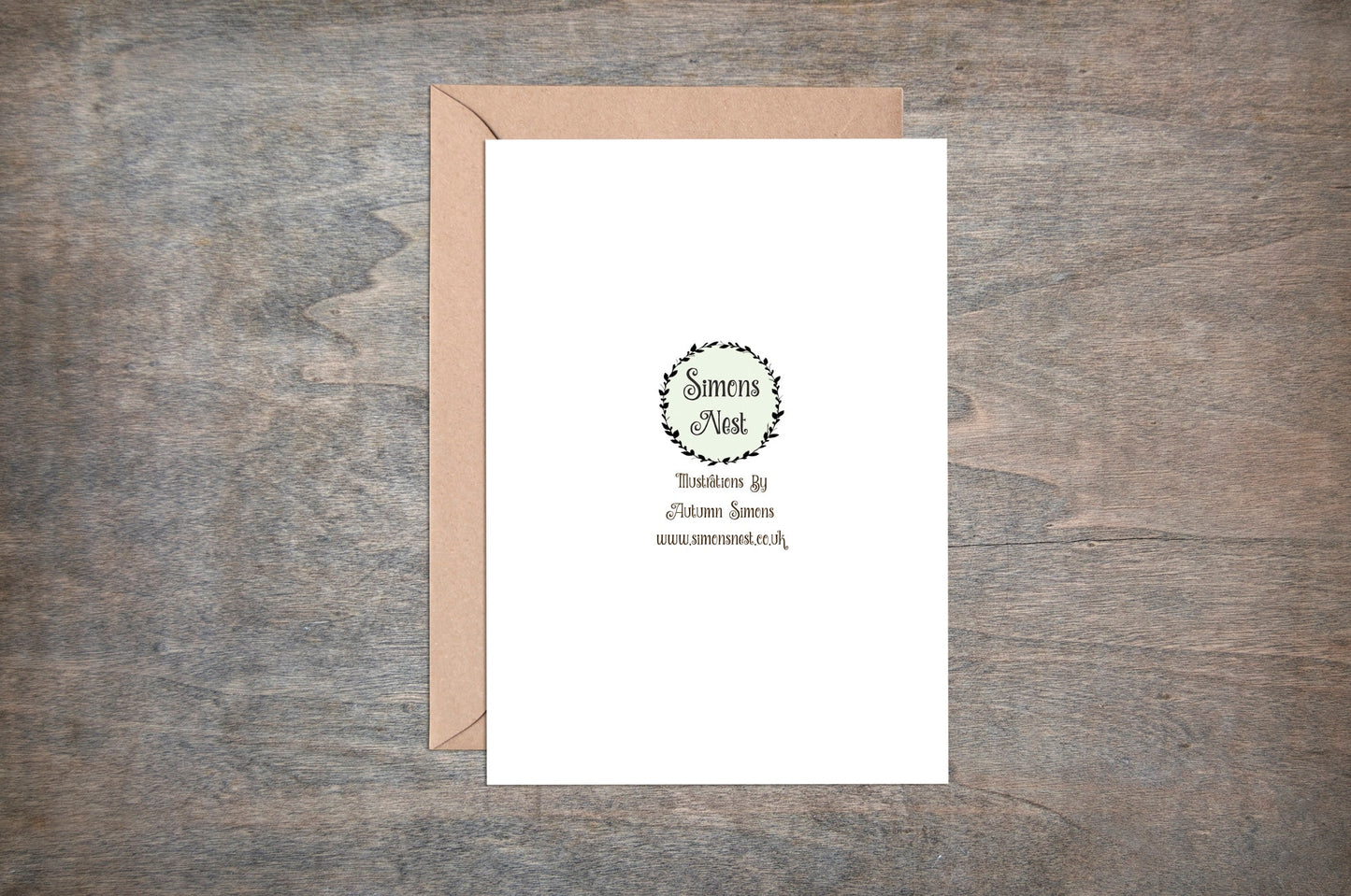 Spiced Apple Greetings Card & Envelope - Whimsical Cosy Hot Mulled Apple Cider Winter Christmas Card - Coffee Shop Cup Cafe Hot Drinks  Card