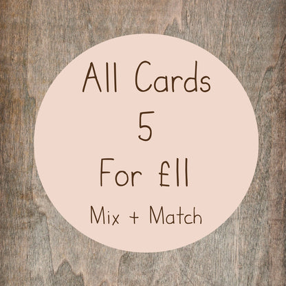 Greetings Card Offer! - Any 5 Greetings Simons Nest Greetings Cards & Envelopes for 11 Pounds - Mix And Match - Halloween Birthday Christmas