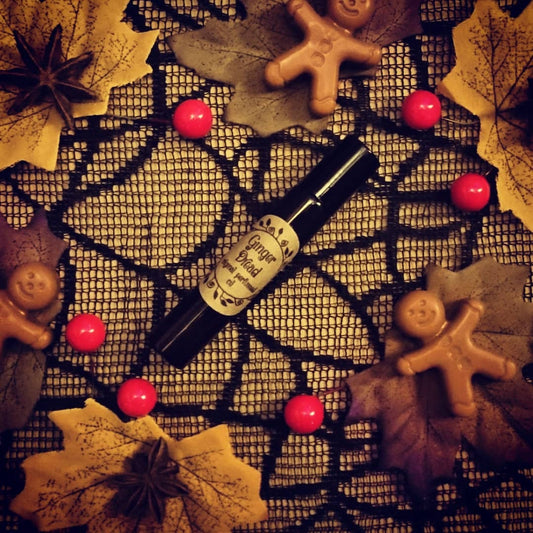 Ginger Dread Original Perfumed Oil - Unisex Spooky Gingerbread Bakery Inspired Roll On Fragrance - Spicy Ginger Smoky Wood Vegan Oil Blend