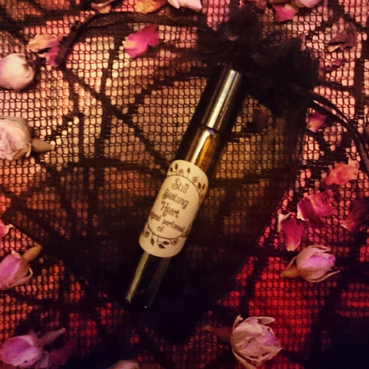 Still Beating Heart Original Perfumed Oil - Valentines Edition Sweet Almond Rose Roll On Fragrance - Delicate Spring Floral Vegan Oil Blend