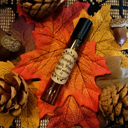 Pumpkin Patch Picnic Original Perfumed Oil - Autumn Halloween Pumpkin Pie Roll On Fragrance - Sweet Orange Pumpkin Spice Vegan Oil Blend