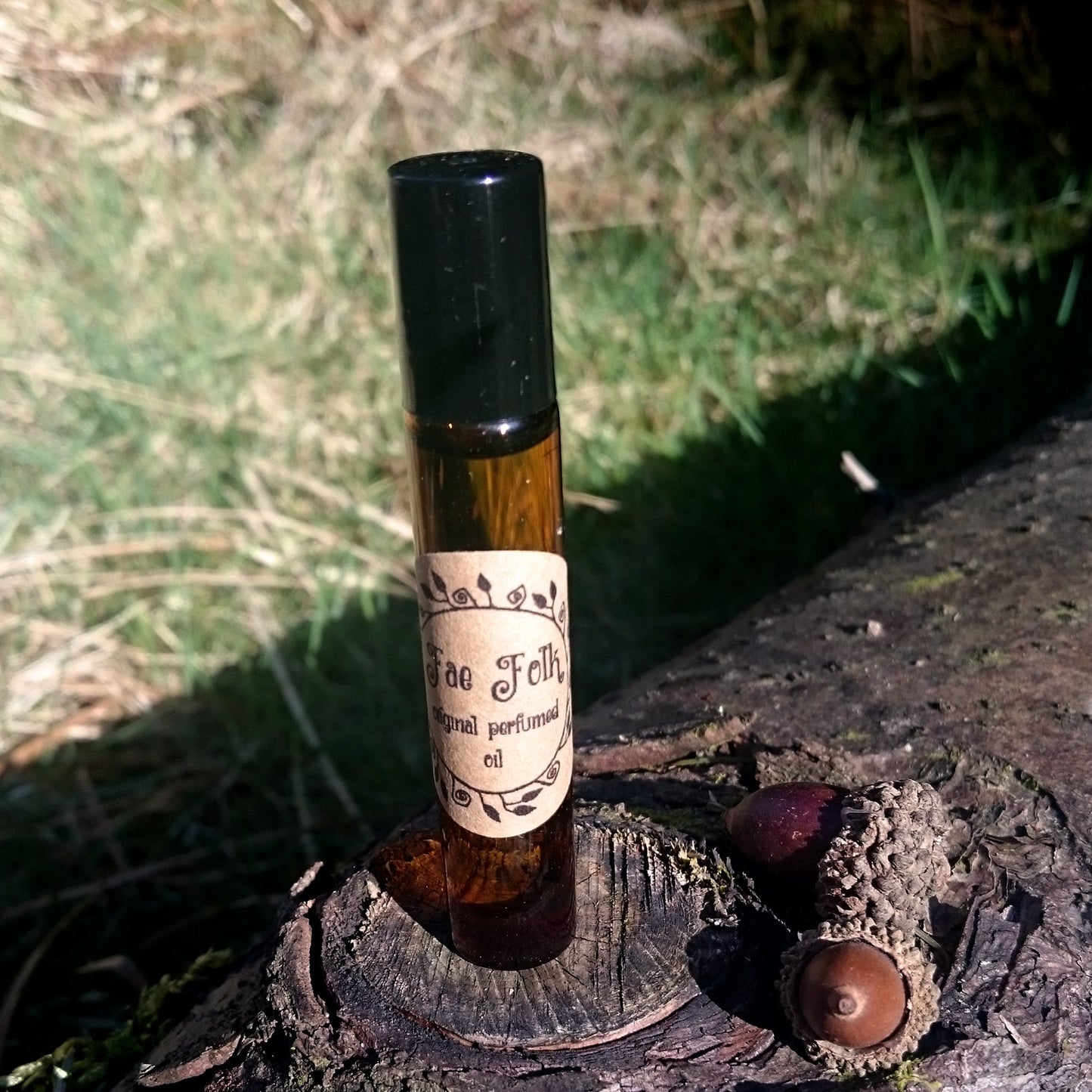 Fae Folk Original Perfumed Oil - Spring Summer Fairy Pixie Roll On Fragrance - Floral Violet Forest Berries Bergamot Vetiver Vegan Oil Blend