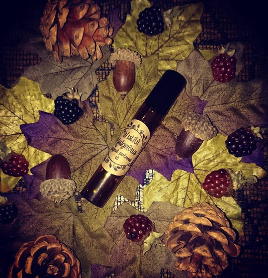 Wistful Hedgerows Original Perfumed Oil - Autumn Fall Spiced Blackberry Vanilla Roll On Fragrance - Autumn Fruits & Spice Vegan Oil Blend