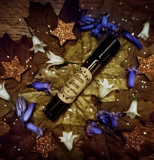 Moon Bloom Original Perfumed Oil - Spring Summer Collection Roll On Fragrance - Jasmine Raspberry Star Anise Sweet floral Vegan Oil Blend