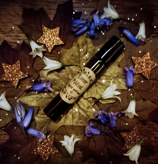 Lunar Velvet Original Perfumed Oil - Spring Summer Collection Roll On Fragrance - Fig Cassis Vanilla Cherry Coconut Fruity Vegan Oil Blend